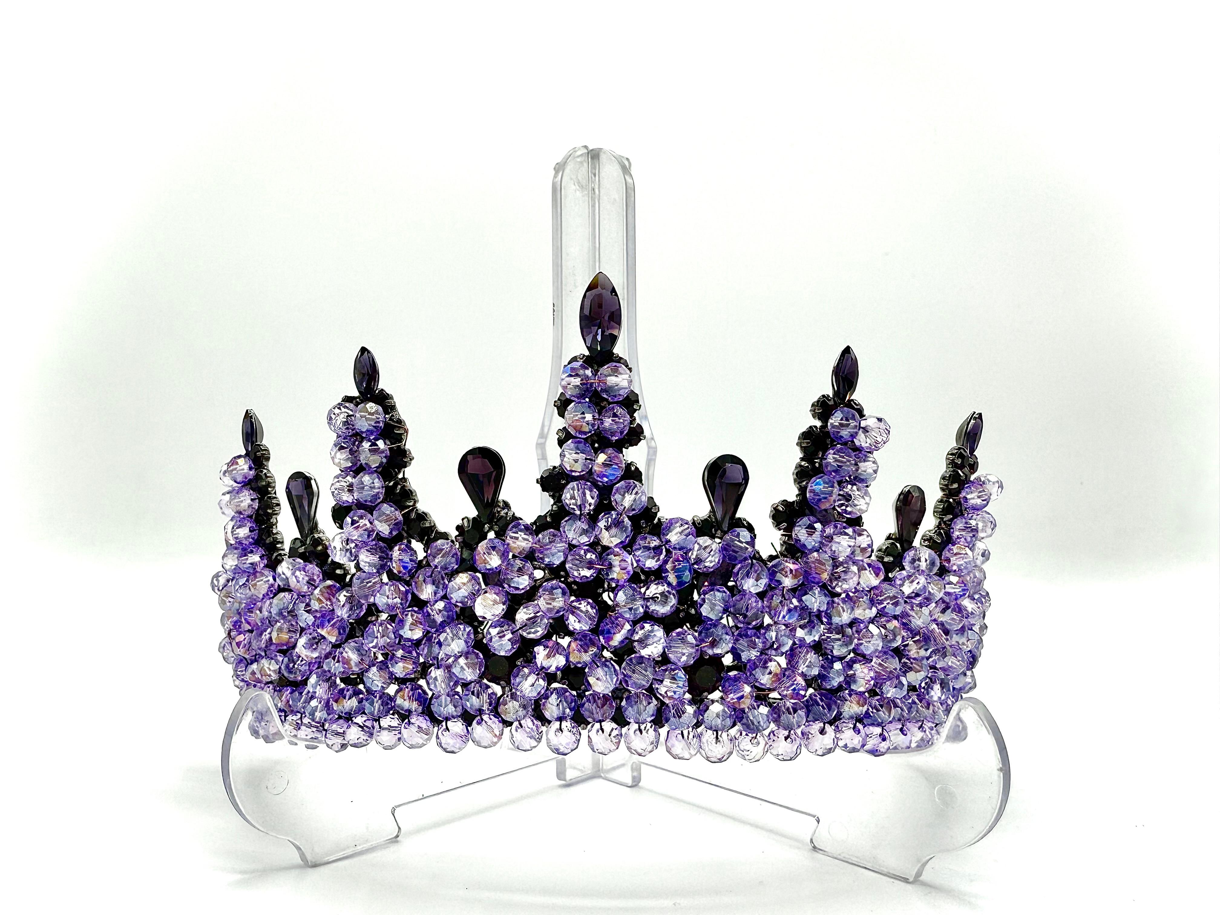 Kristal Damla Taşlı Sultan Tacı - 1